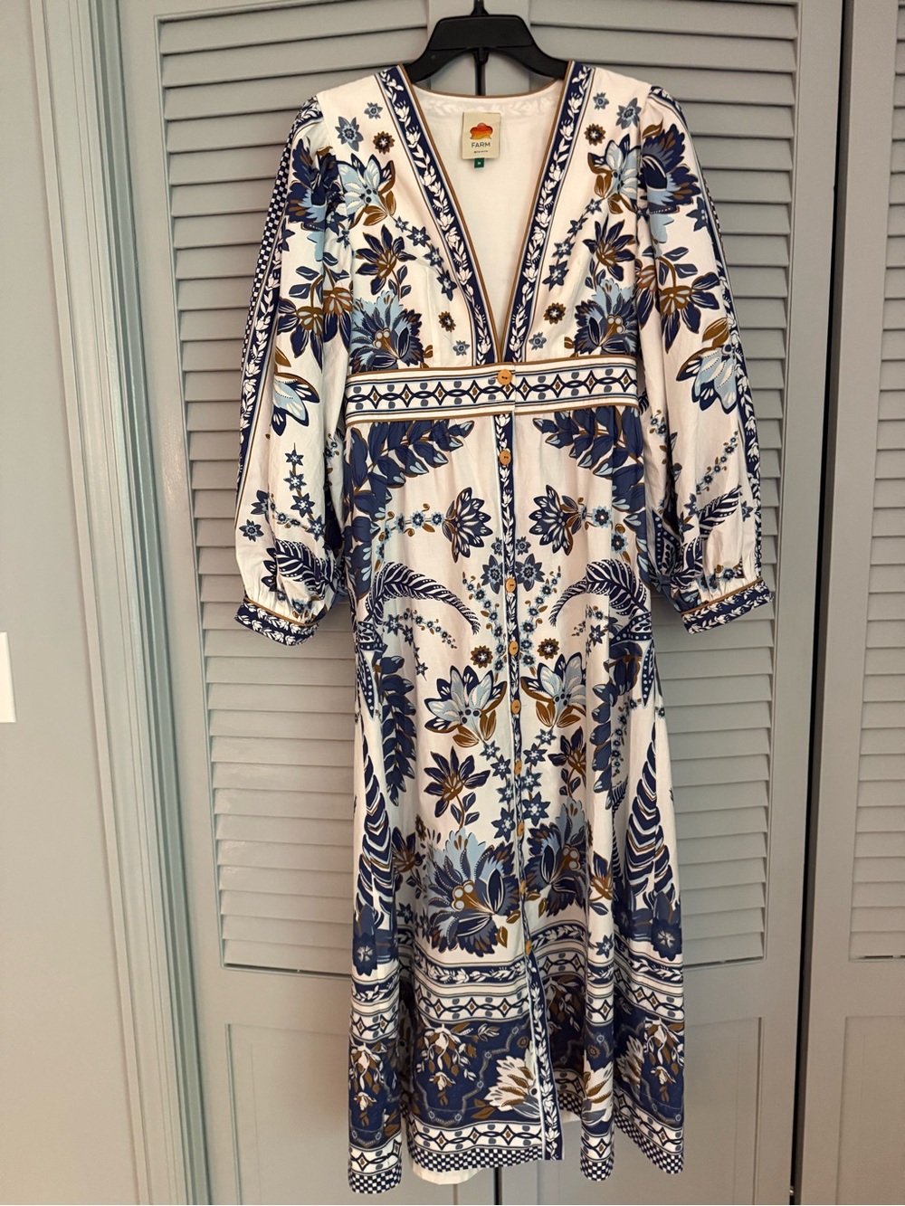 FARM Rio Ana Tapestry Dress size M - Picture 5 of 6